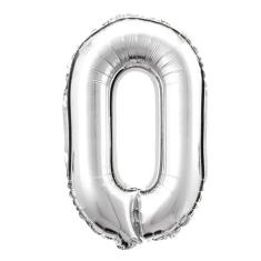Balão Metalizado 70cm N0 Prata - Mundo Bizarro