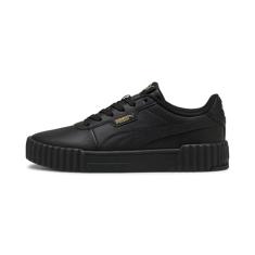 Puma Tênis feminino Carina 3.0, Puma Preto PUMA dourado, 35