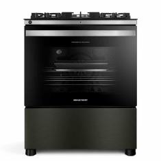 Fogão de Piso Brastemp de 05 Bocas Eclipse Collection Black Inox - BFS5LAP
