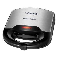 Sanduicheira Mondial S-20 Master Grill 750W Antiaderente, Preto, 220V