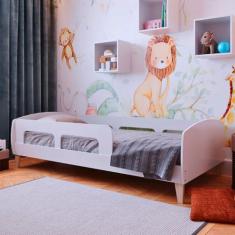 Cama Infantil Jardim Branco - Movelbras, Branco, Moderno