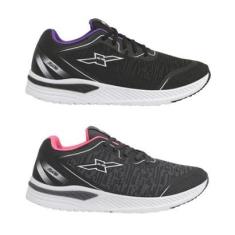 Kit 2 Pares Tênis Feminino FXB Esportivo Academia Caminhada Conforto-Feminino