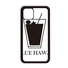 Outline of Blue Hawaii para iPhone 12 Pro Max Capa para Apple Mini Mobile Case Shell