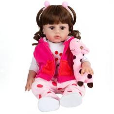 Bebe Reborn Realista Girafinha Menina De Silicone 48Cm Olhos Castanhos em  Promoção é no Buscapé