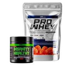 Whey Protein Concentrado Refil 1Kg + Pré Treino 250g Insanity - Pro Healthy