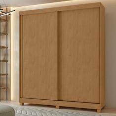 Guarda-roupa Casal 2 Portas 2 Gavetas Zeine com Pés Amêndoa Clean/off White/amêndoa Clean