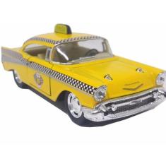 Carrinho Miniatura Táxi Americano Bel Air Ferro Fricção Escala1:40 - K