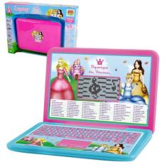 Laptop Infantil Notebook Didático Bilíngue Piquenique das Princesas DM