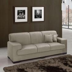 Sofá 3 Lugares Manuela Suede Chocolate - Império Estofados