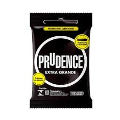 Preservativo Prudence Extra Grande Com 3 Unidades