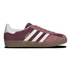 Adidas Originals Gazelle Tênis masculino para uso interno, Castanho/Branco, 42