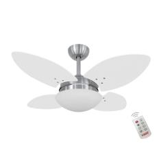 Ventilador Volare Mini Petalo Branco 127V E Controle Remoto