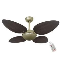 Ventilador Volare Off P Palmae Tabaco 127V E Controle Remoto
