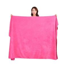 Toalha de Banho de Microfibra Super Grande - Cinza, Macia, Alta Absorç