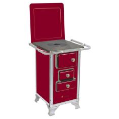 Fogão a Lenha Tradicional Venâncio 00 com Tampa Vermelho Intenso 00TVR