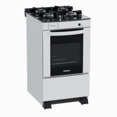 Fogao 4 Bocas Venax Delplus Vitreo Bl Branco Gas Glp, Bivolt