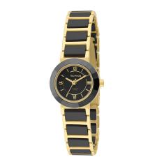 Relógio Feminino de Pulso 2035LWF-4P Analógico com Pulseira de Aço Inox e Cerâmica Dourado Technos