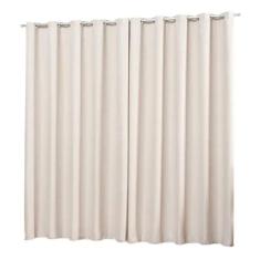 Cortina Blackout Em Tecido 3,00X2,80 Corta Luz Palha