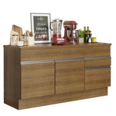 Balcão de Pia Armário de Cozinha 150 cm 2 Portas e 2 Gavetas (Com Tamp