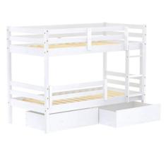 Beliche Infantil Slim com 02 Gavetas e Grade de Proteção Madeira Maciç