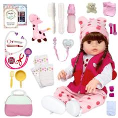 Bebê Reborn Boneca Baby Girafinha Silicone Realista Menina - Cegonha R
