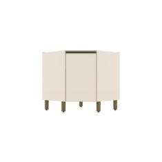 Balcão de Cozinha Canto Oblíquo 1 Porta Connect Henn, Off White