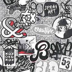 Papel de Parede Edantex Freestyle Cinza