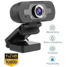 Webcam Câmera Full Hd 1080P Computador Plug & Play Microfone