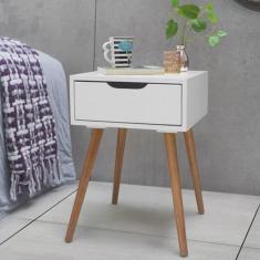 Mesa de Cabeceira 1 Gaveta Retrô Gamma Móveis