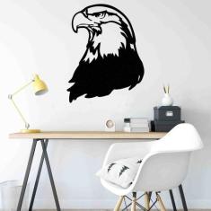 Quadro Decorativo Adorno Gavião 3mm Vazado - Mdf - Decoarts, Preto