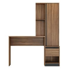 Mesa Escrivaninha Work Plus 126cmX158cm 1 Porta e 1 Gaveta  EdeCasaMóveis