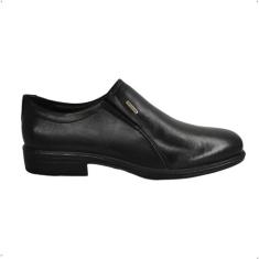 Sapato Social Pegada Masculino em Couro Preto 124772, 39, Preto