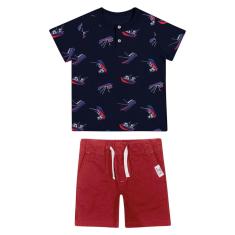 Conjunto Infantil Masculino Barcos Trick Nick Azul-Masculino