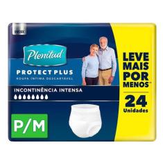 Roupa Íntima Descartável Plenitud P/M Protect Plus - 24 Unidades