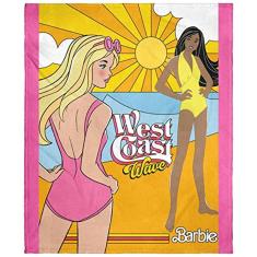 INTIMO Mattel Barbie Costa Oeste Wave Beach Nikki Plush Soft Throw Cobertor Wall Scroll