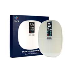 EKAZA Balança Com Bioimpedância E Frequência Cardíaca Branco
