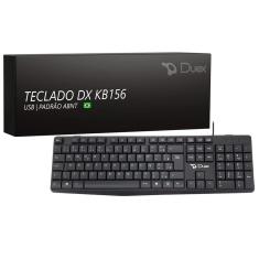 Teclado Duex, Usb, Abnt2, Preto - Dxkb156