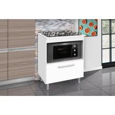 Balcão gabinete para cooktop de 5 bocas e para forno elét. bur 01 port