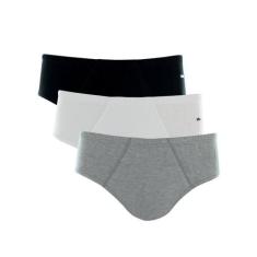 Kit com 3 cuecas slip mash 010.20, M, Cinza