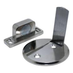 Prendedor De Porta Batente Magnetico Slim Aço Cromado