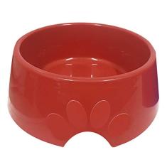 Furacão Pet Comedouro Plast. Pop Furacaopet N4 - 1.900 Ml (Vermelho) Para Cães