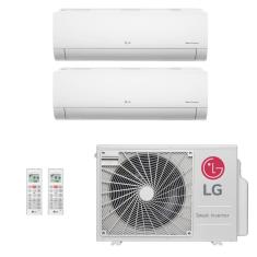 Ar-Condicionado Multi Split Inverter LG 18.000 (2x Evap HW 7.000) Quente/Frio 220V