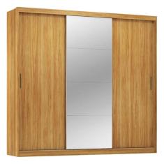 Guarda Roupa Dalila 3 Portas, 4 Gavetas e 3 Cabideiros Flex com Espelh