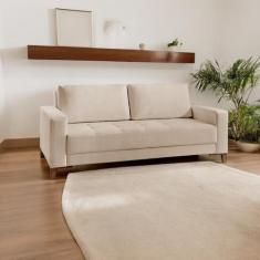 Sofá Living 3 Lugares em Linho Orion - Castellar Móbile