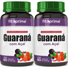 Kit 2 Guaraná Com Açai 60 Cápsulas 750Mg Fitoprime