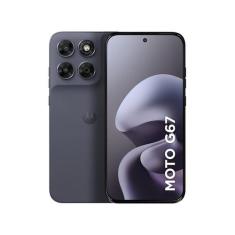 Smartphone Motorola Moto G67 128GB 5G 12GB RAM Chumbo 6,8" Câm. Tripla