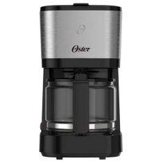 Cafeteira Oster Compacta Inox Jarra de Vidro 750ml Ocaf300, Preto, 110