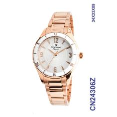 Relógio Champion Elegance CN24306Z Quartz pulseira aço Rosê