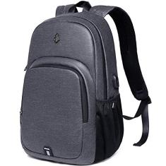Mochila de ombro masculina para lazer ao ar livre, bolsa para computador, mochila de pano oxford, mochila de carregamento USB, bolsa de negócios à prova d'água
