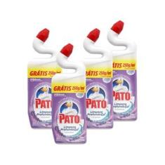 Kit 4 Desinfetante Pato Gel Uso Geral Lavanda Limpeza Profunda 750ml
